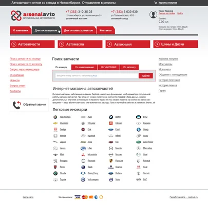 Пример магазина Zaptrade